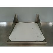 Полка настенная сплошная 500х600х250 нерж.