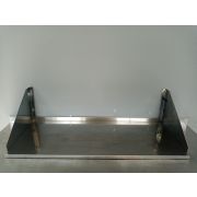 Полка настенная сплошная 1000х400х300 нерж.