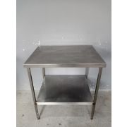 Стол производственный 800х600х850 со сплошной полкой  нерж.