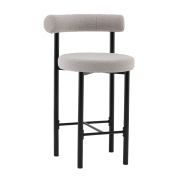 Стул полубарный «Фрико, букле» с мягким сиденьем (окрашенный каркас)