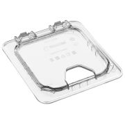 Крышка для гастроем. 1/6 поликарб.прозрач. (-40/+99С) откидная с отверстием для ложки (гастр.79659,79661,79777,79780) GP /1/12/