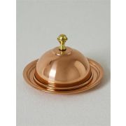 Икорница с крышкой «Купер Плюс», медная, полированная, 12х7,5 см