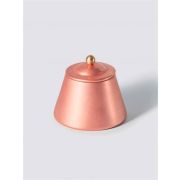 Сахарница с крышкой «Купер», медная с лужением внутри, 9х8,5 см