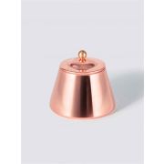 Сахарница с крышкой «Купер Плюс», медная с лужением внутри, полированная, 9х8,5 см