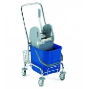 Тележка для уборки Sting 25 (1*25 л), хромир. с U-образной хром.ручкой и отжимом [00006072]