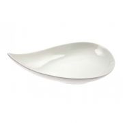 DROP DISH WHITE 16X26CM