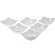 APERO DISH SET6 WHITE 7,5X7,5CM SQUARE