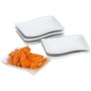 APERODISH 6,5X9CM WHITE SET6