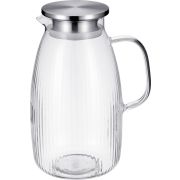 Кувшин 2 л. d=90 мм. h=230 мм. с крышкой нерж., Термостекло /1/24/