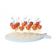 1PC WOODEN PICK HOLDER FISH 14CS PICKS