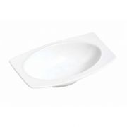 DESSERT DISH WHITE 11X17,5CM