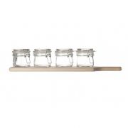 S5 DESSERT - 4 GLASS POTS 150ML - PLATE