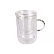 TEA POT BOROSILICATE D8XH12.5CM
