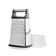 Терка 4-х гранная 24 см. нерж. с платик. ручкой Abert /1/