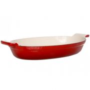 CARNAC BURGUNDY OVEN DISH CAST IRON 26.5