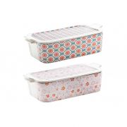 ECLECTIC OVENDISH WITH LID 2 ASS