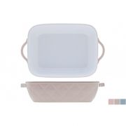 DIAMOND DISH OVEN 24X15X5.3CM 3ASS