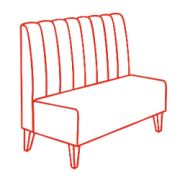 Диван двухместный (1200 мм)