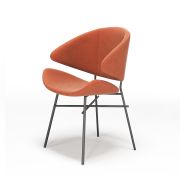 Стул-кресло «Cheri» с мягким сиденьем (окрашенный каркас)