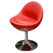 Кресло барное В148 с мягким сиденьем, без подъемного механизма (белый)