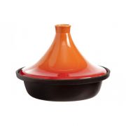 TAJINE BLACK-ORANGE DIA 25CM INDUCTION