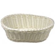 CT PROF BASKET WHITE OVAL 25X20XH7,5CM