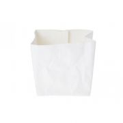 ECOSY WASH WHITE BREAD BAG 14X14XH15CM