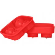 ICE CUBE TRAY BALLS RED 4PCS D4.5CM