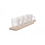TASTING SET WOODEN TRAY - 4 PINTS 285ML