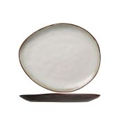 Тарелка овальная 19,5x16 см, матовая, PLATO