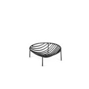 Корзина на ножках 20x20 см h 6,5 см, металл, цвет черный, NANA