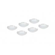 APERODISH SET6 WHITE SHELLSHAPED