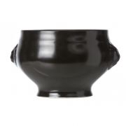 BLACK SOUP BOWL LION HEAD D11-14XH8.5CM