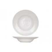 PASTA PLATE CIRCLES WHITE D17-27.5XH6CM