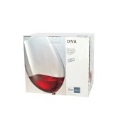 Набор бокалов для вина Bordeaux 768 мл, h=27,5 см, d=9,9 см, DIVA, хрустальное стекло, 6 шт.