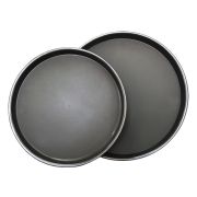 Поднос круглый,черный,прорезиненный d=40 см, P.L. - BarWare