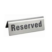 Табличка настольная «Reserved» 12*5 см, нержавейка, P.L. Proff Cuisine