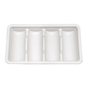 Подставка для столовых приборов 4 отделения,  пластик, P.L. Proff Cuisine