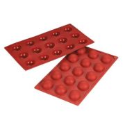 Форма силиконовая P.L. Proff Cuisine «Полусфера» 15 ячеек d 40 мм, h 20 мм (30*17,5 см)