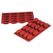 Форма силиконовая P.L. Proff Cuisine «Овал» 16 ячеек 55*33 мм, h 20 мм (30*17,5 см)