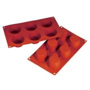 Форма силиконовая P.L. Proff Cuisine «Маффин» 6 ячеек d 70 мм, h 35 мм (30*17,5 см)