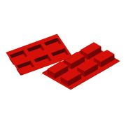 Форма силиконовая P.L. Proff Cuisine «Прямоугольник» 6 ячеек 50*45 мм, h 30 мм (30*17,5 см)