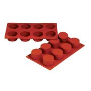 Форма силиконовая P.L. Proff Cuisine «Цилиндр» 8 ячеек d 60 мм, h 35 мм (30*17,5 см)