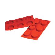 Форма силиконовая P.L. Proff Cuisine «Флан» 6 ячеек d 70 мм, h 17 мм (30*17,5 см)