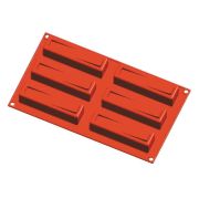 Форма силиконовая P.L. Proff Cuisine «Прямоугольник» 6 ячеек 125*30 мм, h 35 мм (30*17,5 см)