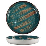 Тарелка с бортом Texture Dark Green Lines d 19,5*2,6 см, P.L. Proff Cuisine