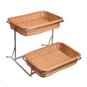 Стойка для выкладки металлическая + 2 корзины (40*28*8см), P.L. Proff Cuisine