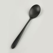 Ложка столовая ,покрытие PVD,черный матовый цвет,серия «Alessi-Black» P.L.