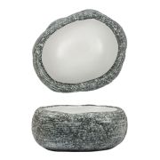 Блюдо/салатник 600мл.22,5*18,5cм, h=9,5cм,серия «White Matt Taiga»  P.L.
