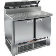 Стол охлаждаемый для пиццы HICOLD PZE2-11/GN (1/6) с гранитной столешницей